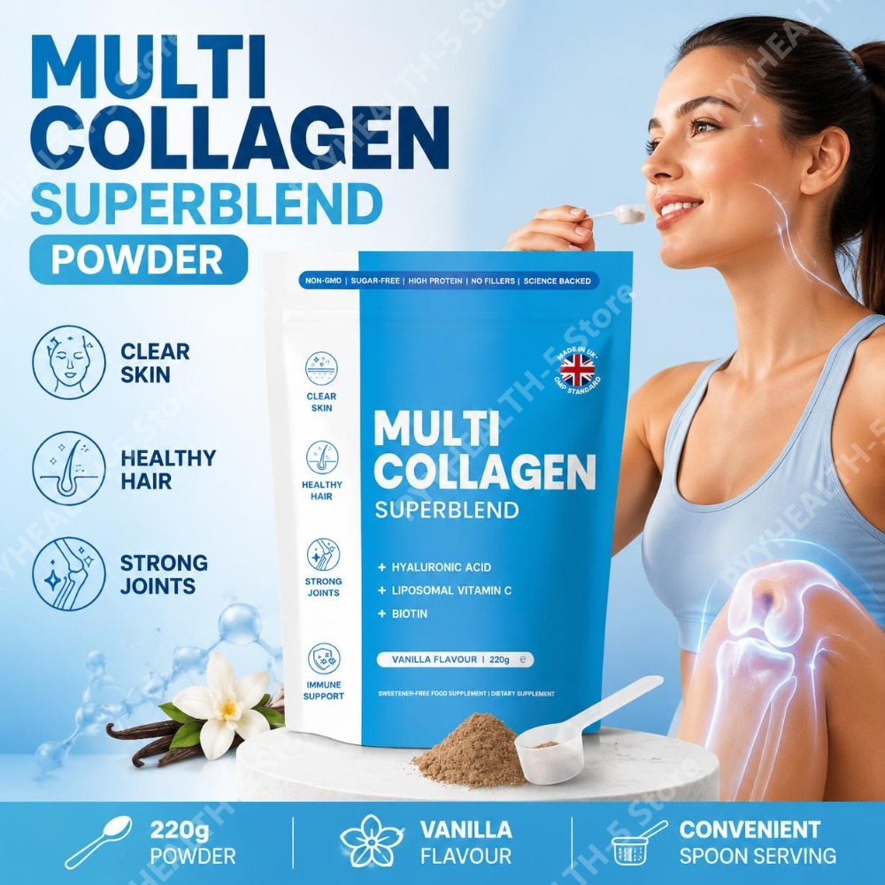 Vitamin C Powder - Colágeno Multi-Superblend en Polvo con Ácido