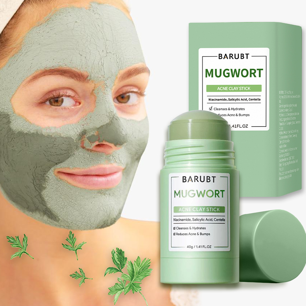Bentonite Clay Mask - Barra de Arcilla para el Acné