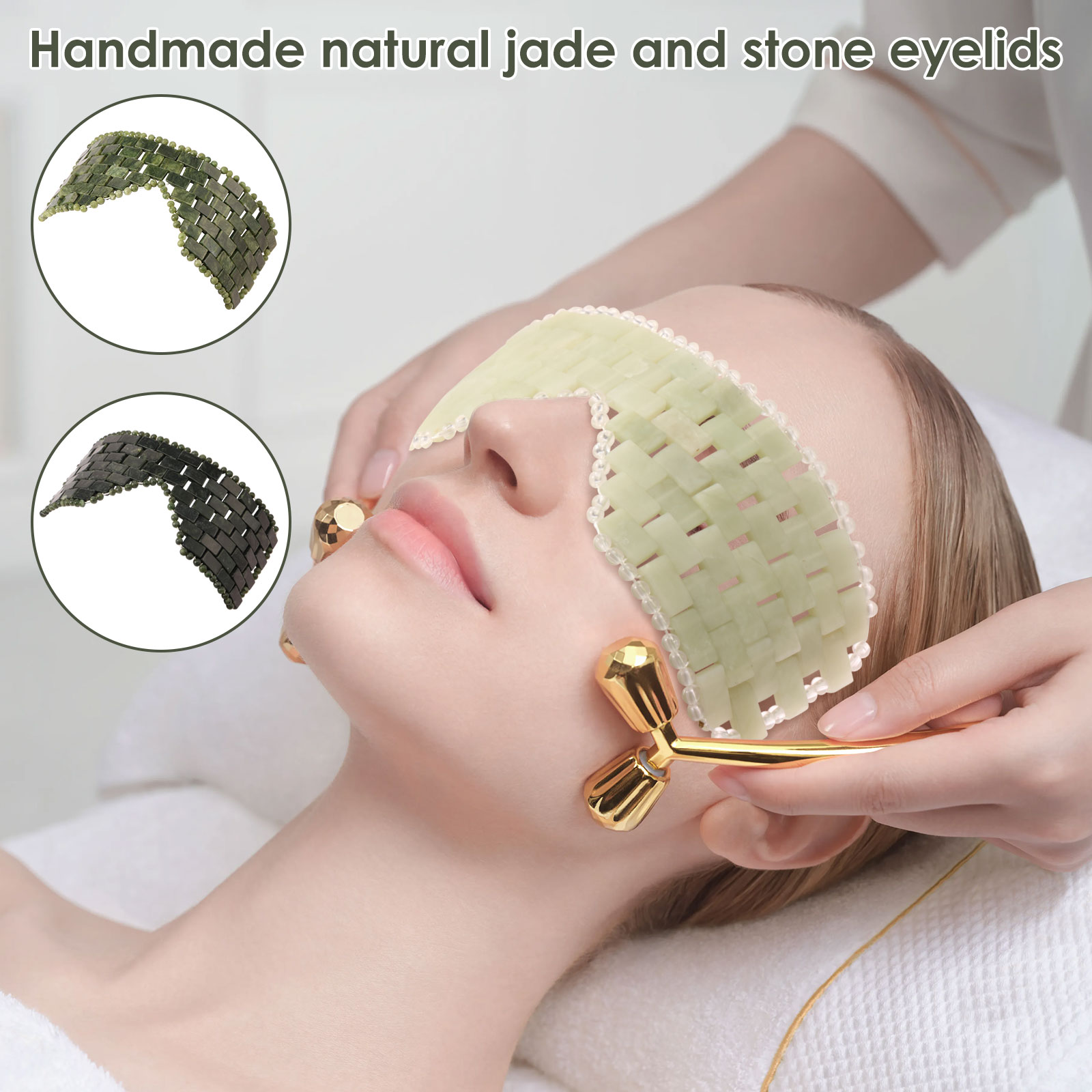 Skincare Indonesia - Máscara de ojos de Jade, máscara