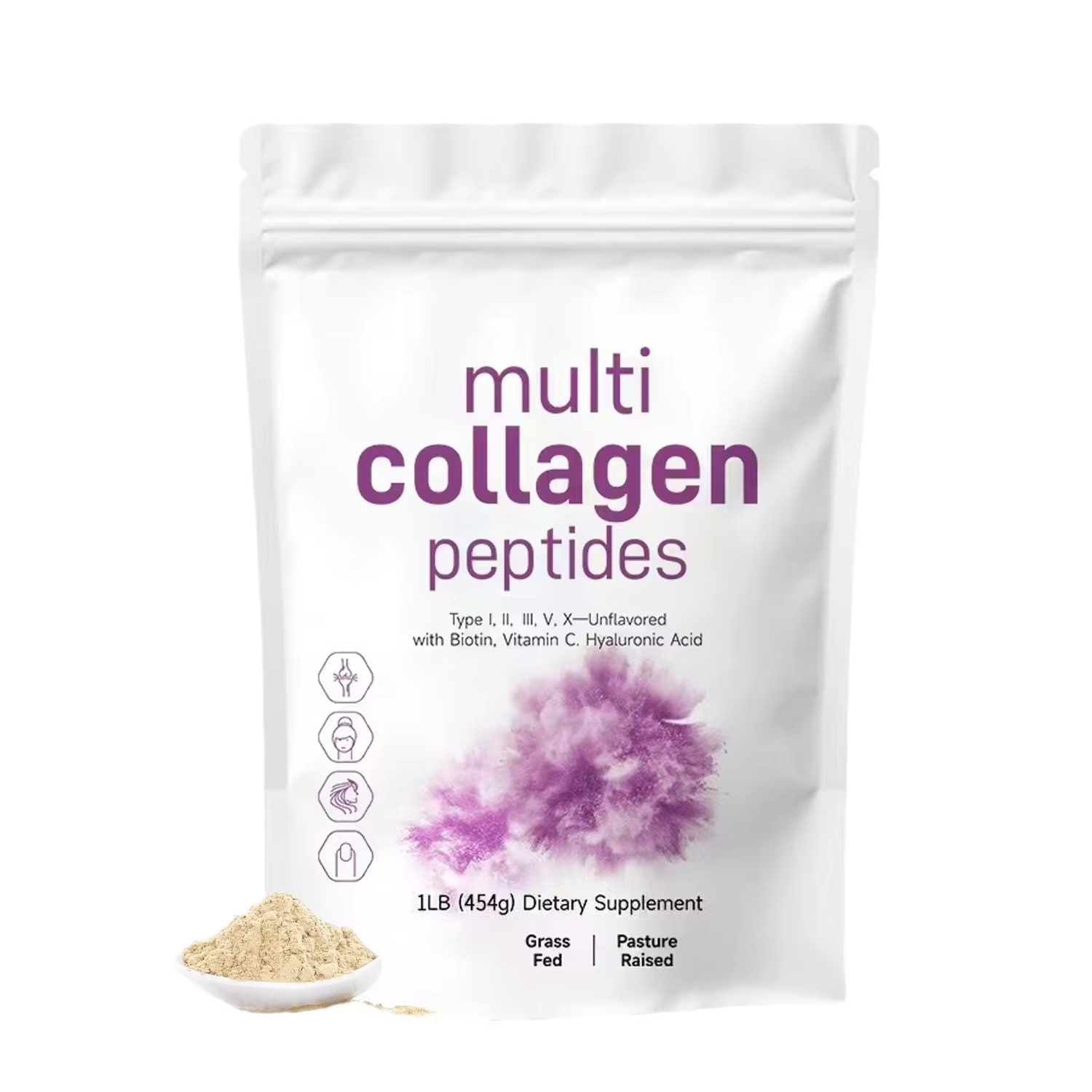 Vitamin C Powder - Polvo de péptidos de colágeno múltiple