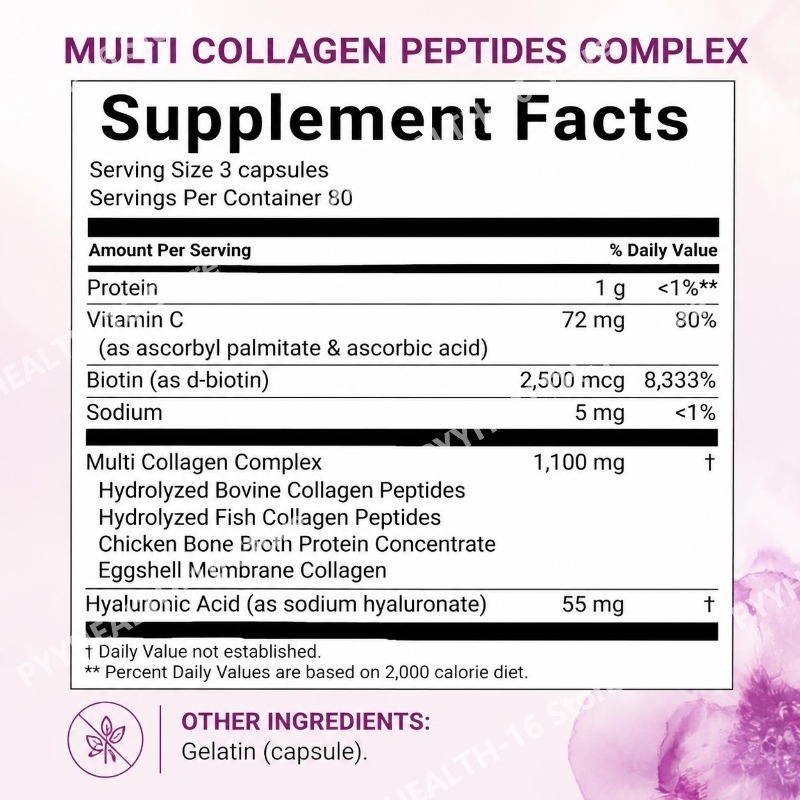 Cápsulas de Colágeno Multi-Pép - Vitamin C Powder reseña y precio