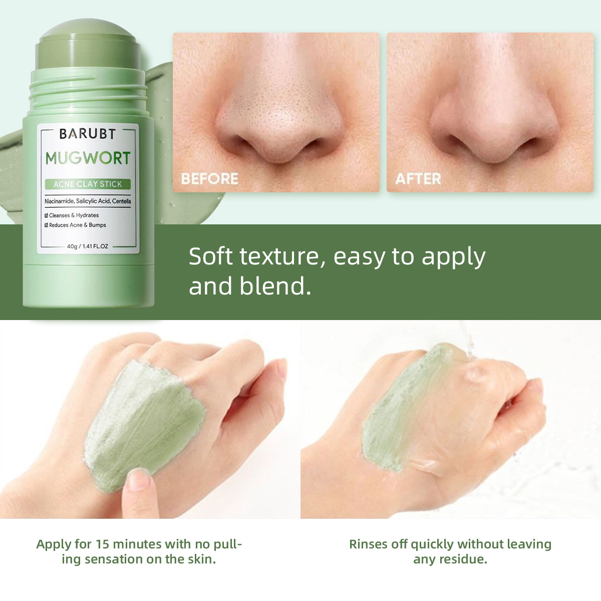 Mascarilla sólida para elimina - Bentonite Clay Mask reseña y precio