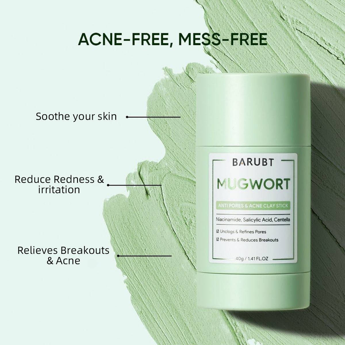 Mascarilla sólida para elimina - Bentonite Clay Mask reseña y precio